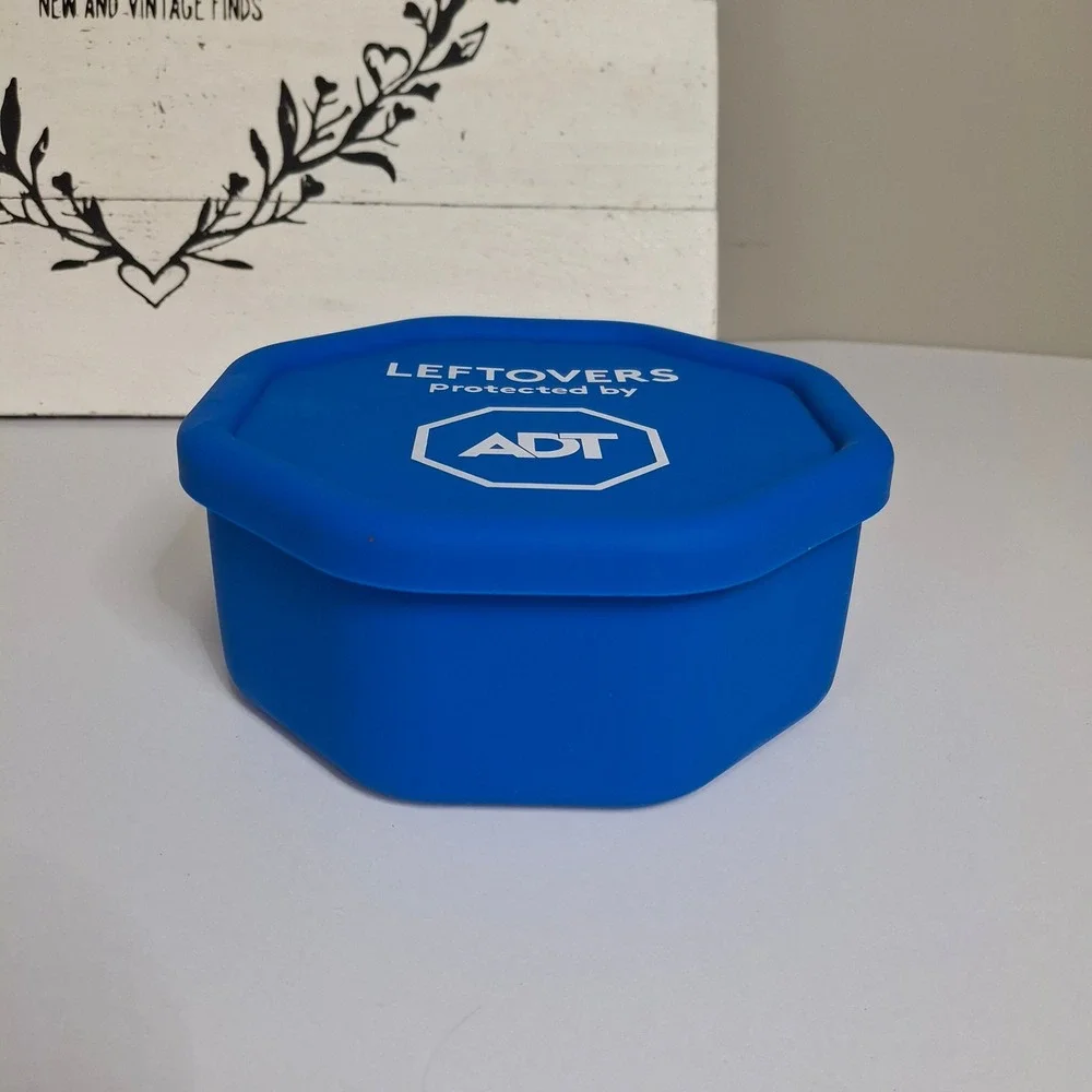ADT Leftovers‎ Protected By Novelty Food Storage Container Blue Octagon